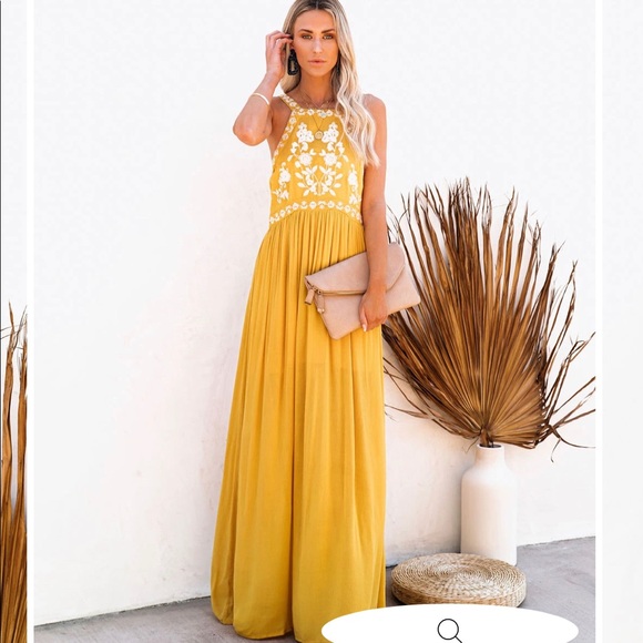 NWT Maxi Dress/Embroidered VICI/Medium/ Last One - Picture 10 of 16